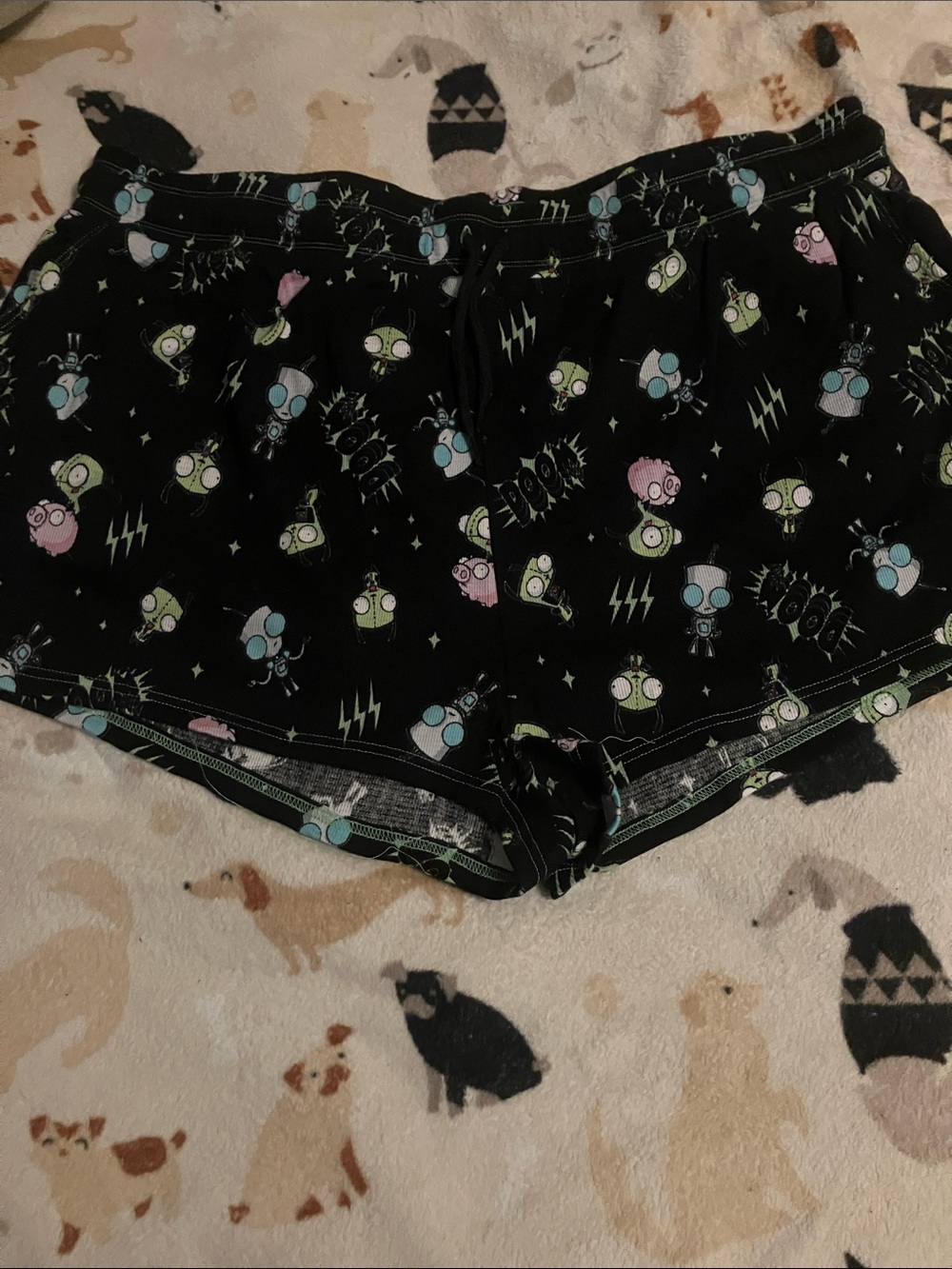 Hot Topic Invader Zim Gir waffle knit shorts Womans Plus size 3